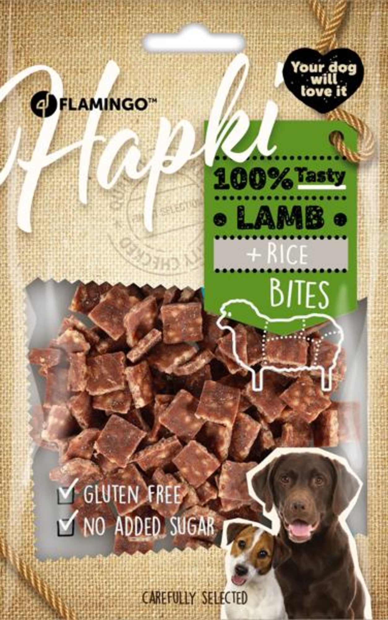 Flamingo Snack Hapki Stukjes Lam & rijst 