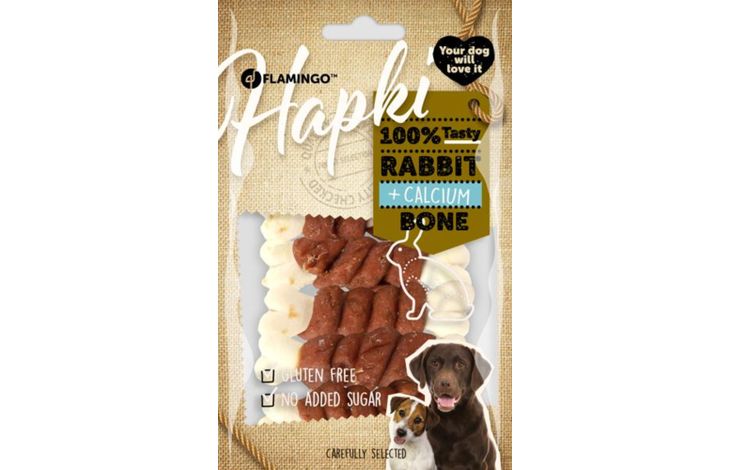 Flamingo Snacks Hapki Calcium bone with rabbit 