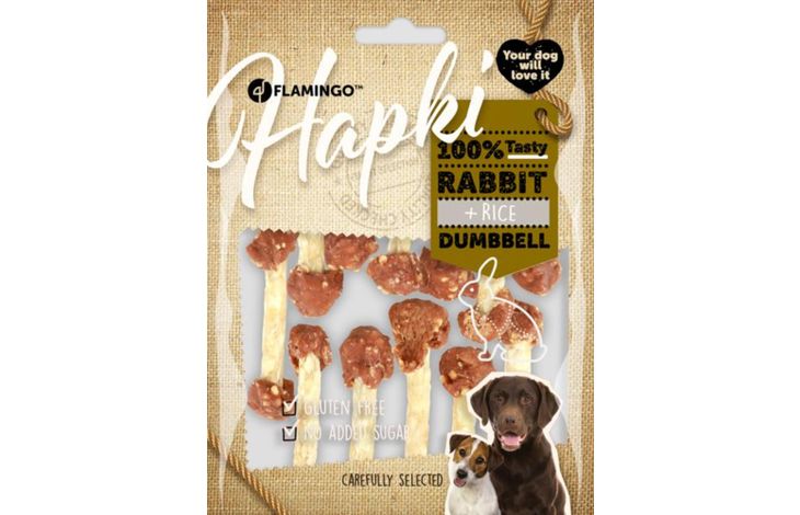 Flamingo Snacks Hapki Bilanciere con coniglio & Riso 