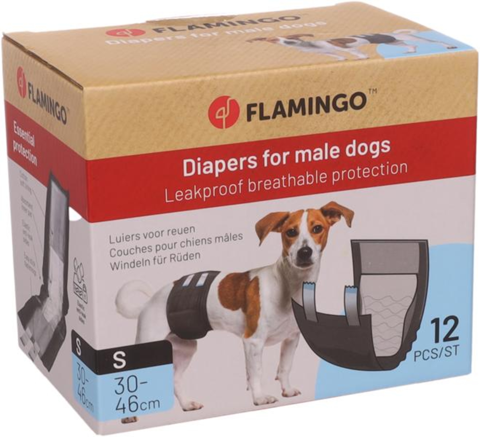 Flamingo Diaper Male Dipy Black