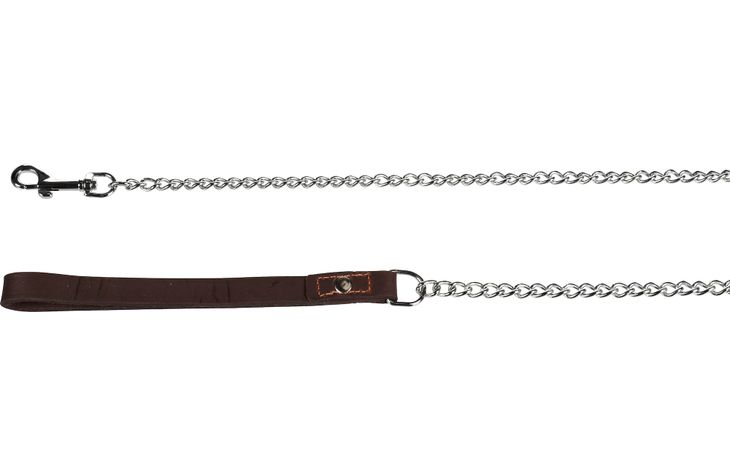 Flamingo Chain leash Berno Silver & Brown