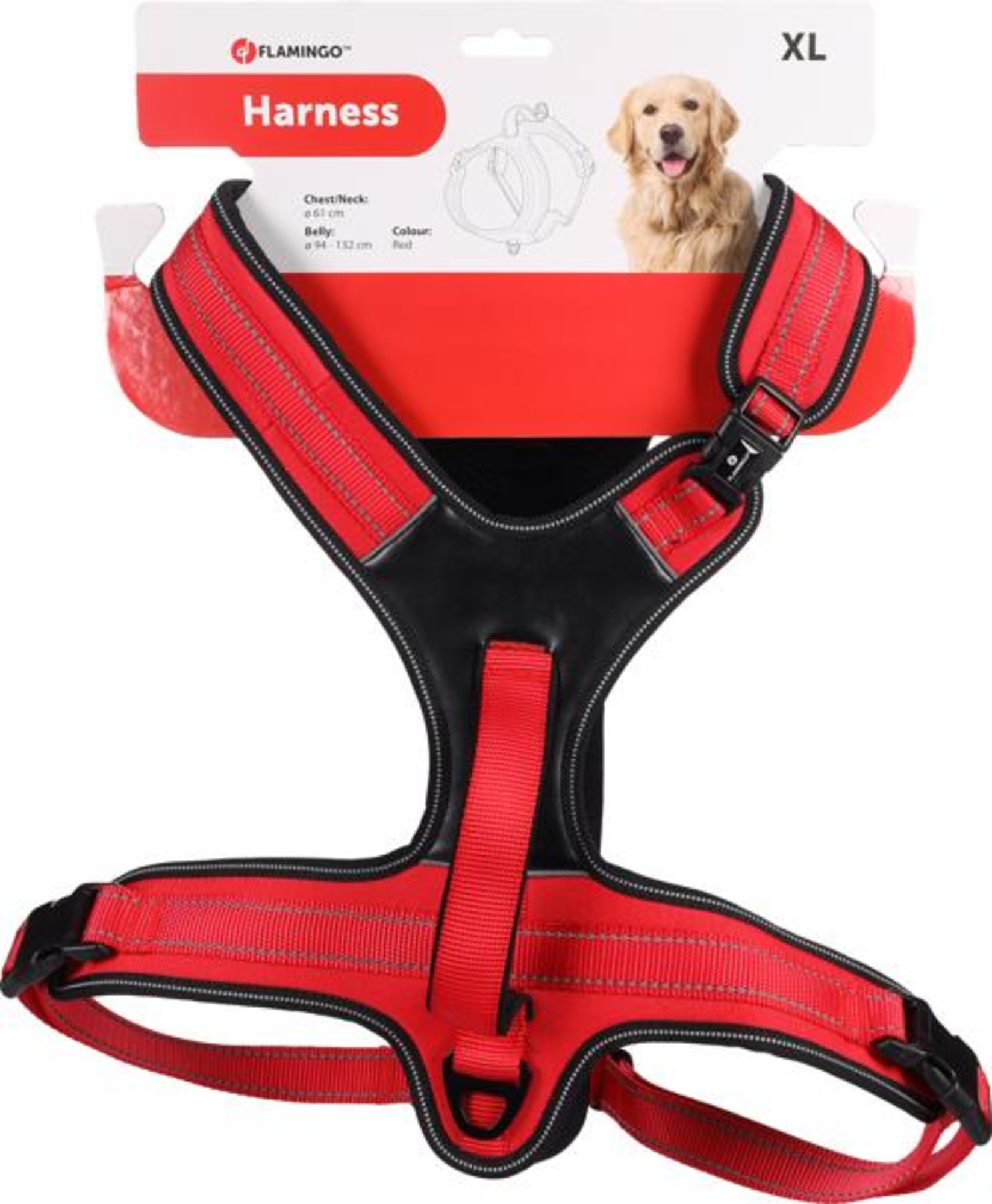 Flamingo Geschirr  Toga Rot