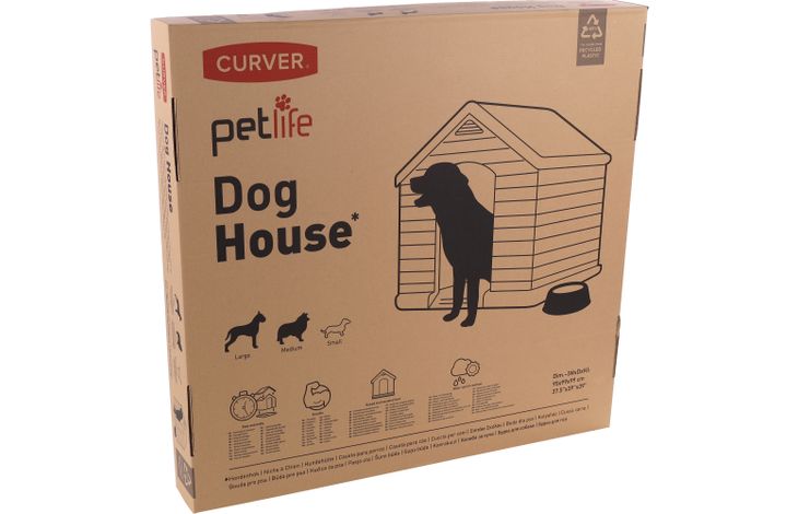 Petlife Hutch Curver Grey