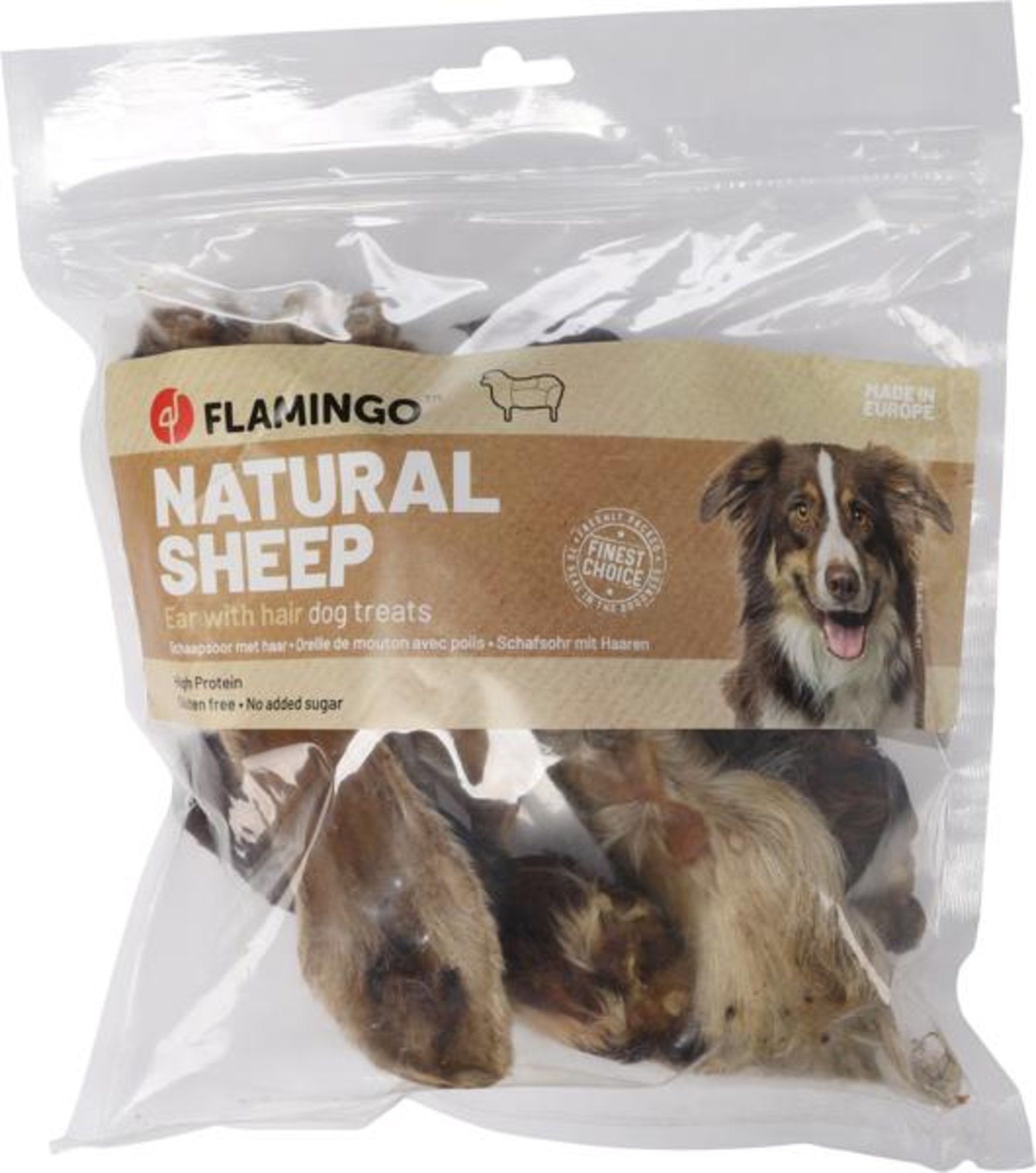 Flamingo Snack Nature Schaapsoor met haar