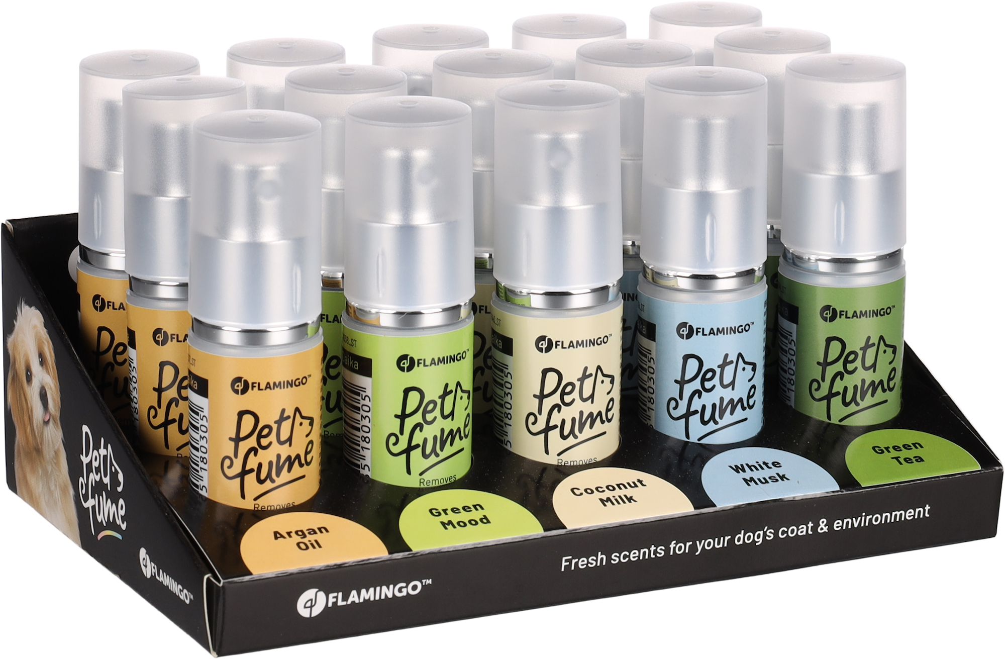 Flamingo Perfume Daika 5 Scents Display 9ML