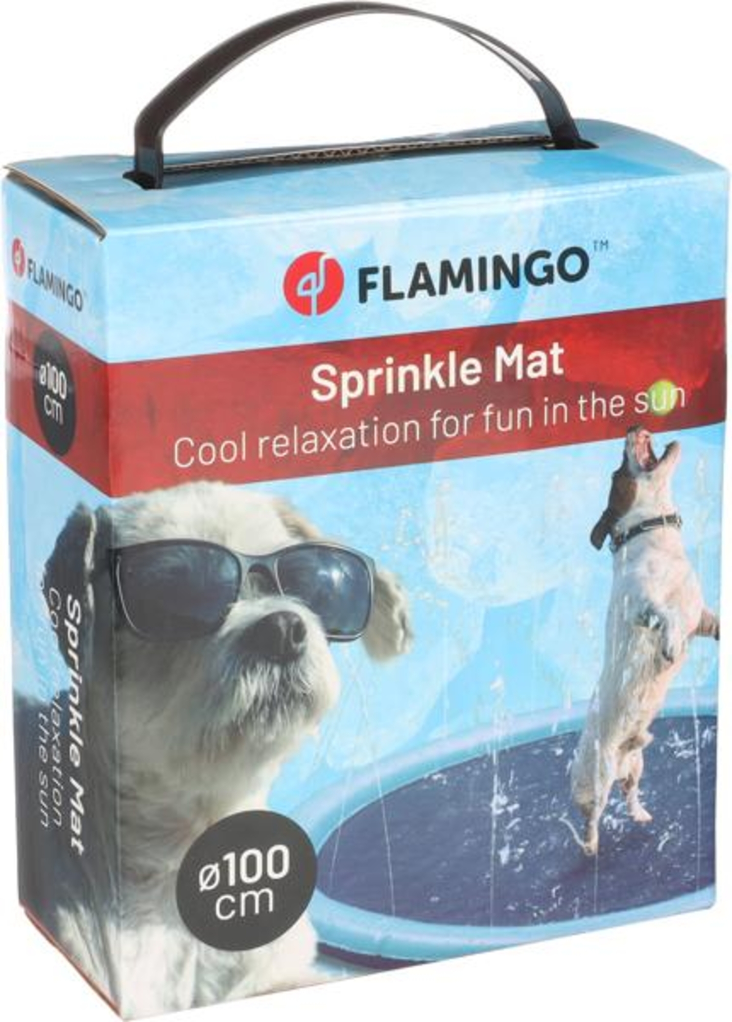 Flamingo Sprinkle mat Lenny Round Dark grey