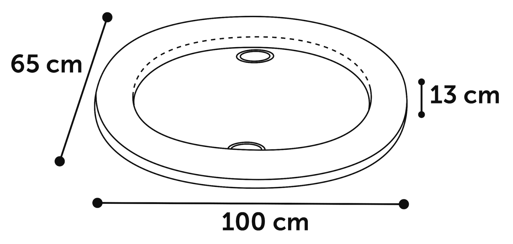 Flamingo Air bed Flosi Oval Blue