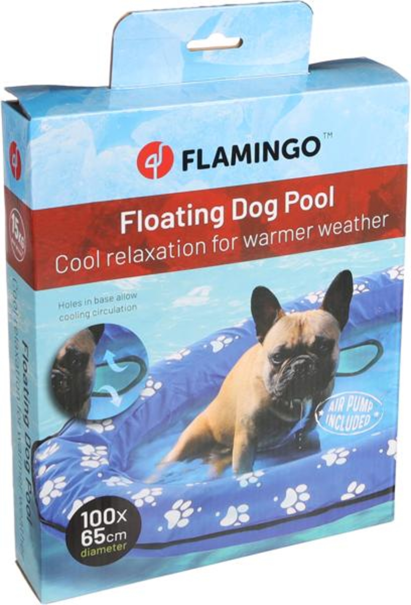 Flamingo Air bed Flosi Oval Blue