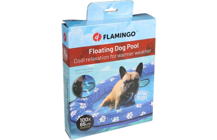 Flamingo Letto ad aria Flosi Ovale Azzurro