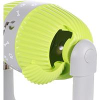 Flamingo Toy Bent Treat dispenser Lime green