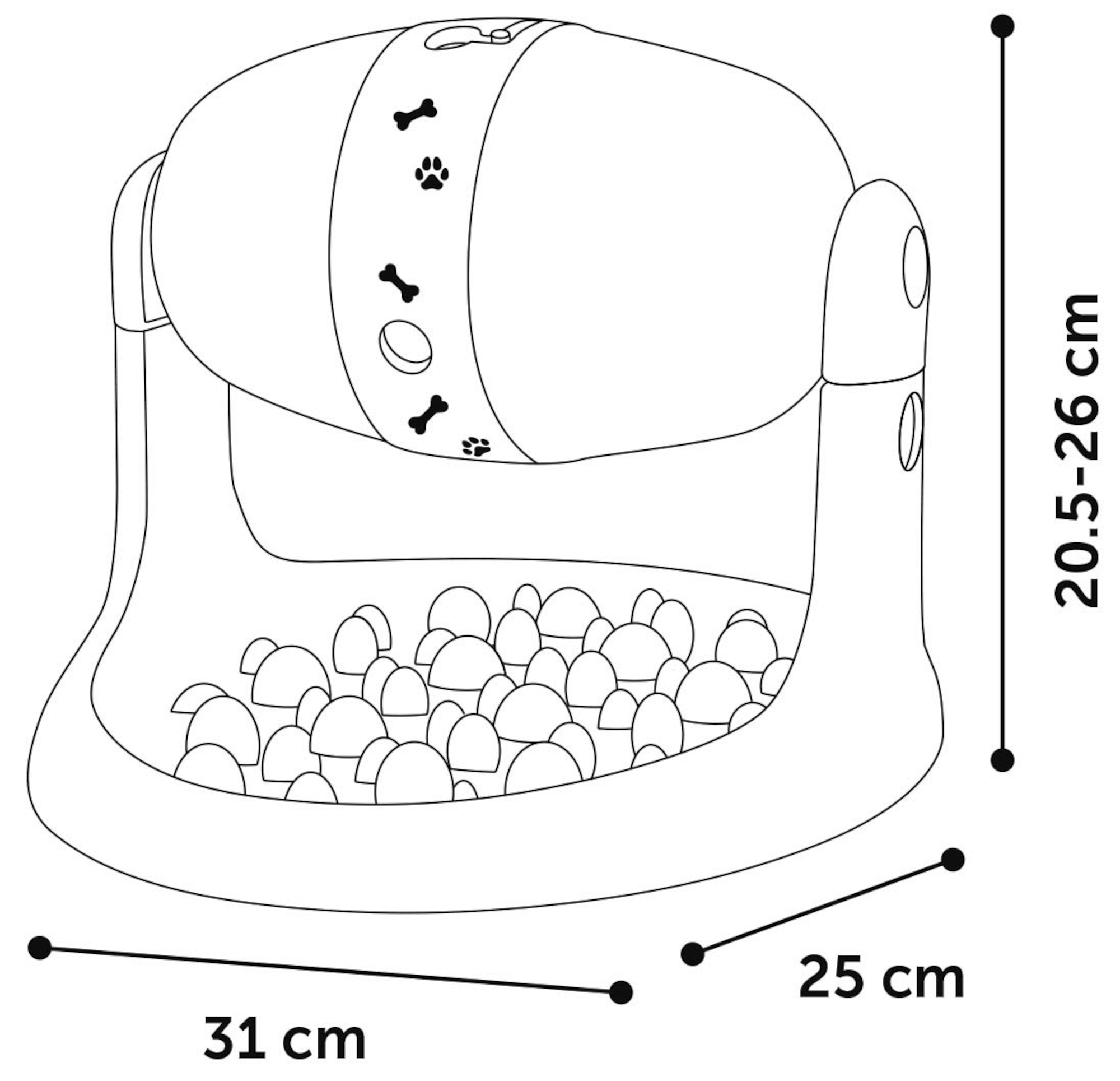 Flamingo Toy Bent Treat dispenser Lime green