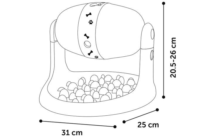 Flamingo Toy Bent Treat dispenser Lime green