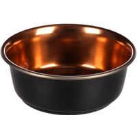 Flamingo Ciotola per cibo e acqua Ezra Rotondo Nero & Rame
