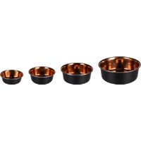 Flamingo Ciotola per cibo e acqua Ezra Rotondo Nero & Rame