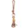 Toy Vinta Tug rope & Bone with 2 knots with ball Mix