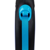 Flexi Flexi Laisse à enrouleur New Neon Sangle Bleu fluo
