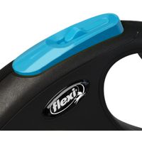 Flexi Flexi Laisse à enrouleur New Neon Sangle Bleu fluo