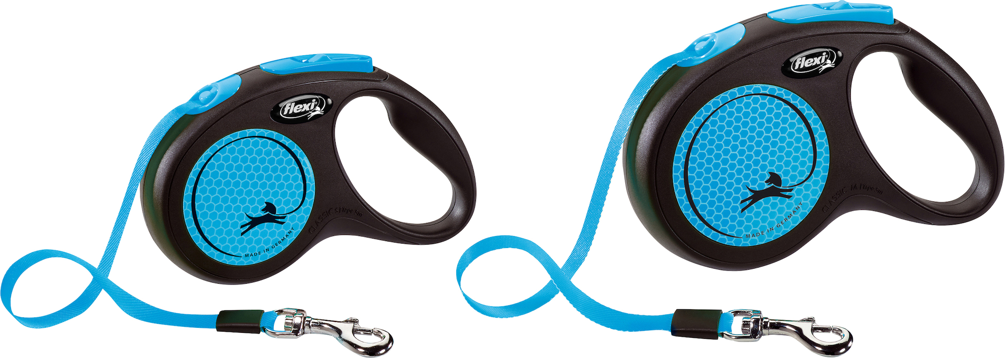 Flexi Flexi Retractable leash New Neon Tape Fluo blue