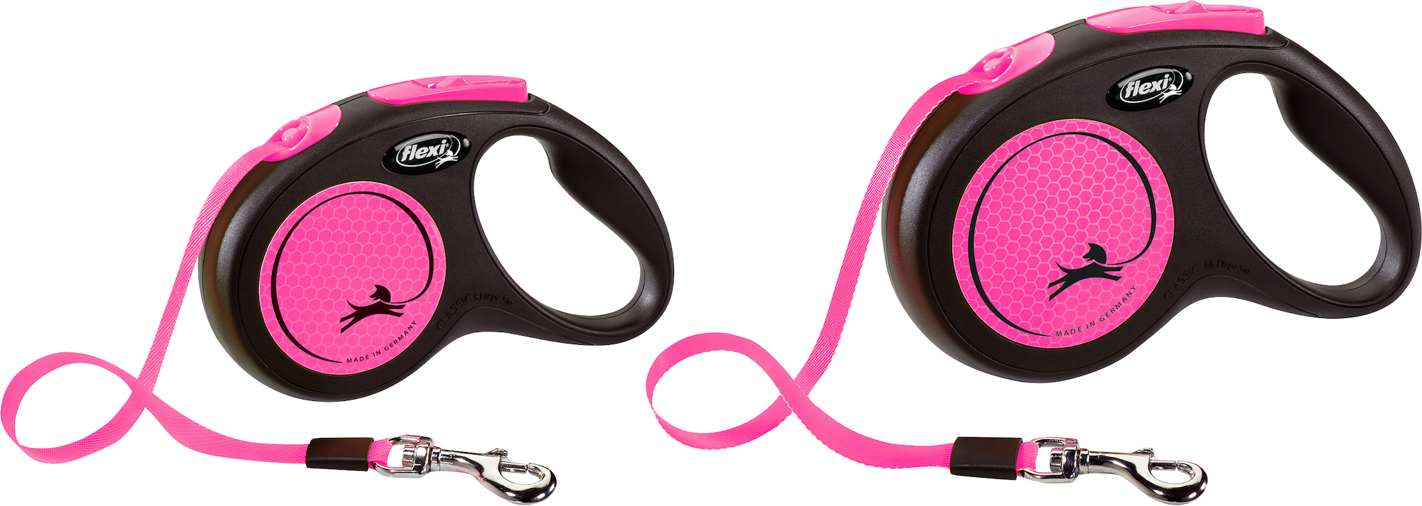 Flexi Flexi Retractable leash New Neon Tape Fluo pink