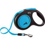 Flexi Retractable leash New Neon Tape Fluo blue