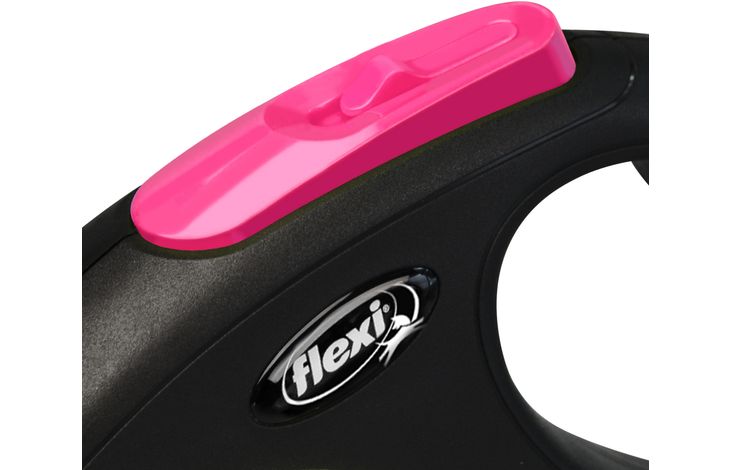 Flexi Flexi Roll-Leine New Neon Tape Fluo rosa