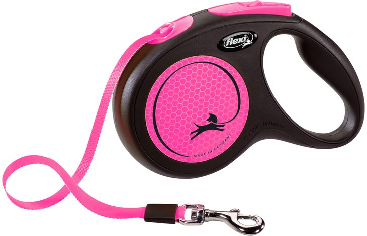 Flexi Rollijn Neon Tape Fluo roze | 521511 | Pet Products