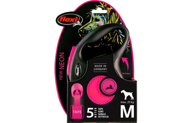 Flexi Flexi Rollijn New Neon Tape Fluo roze