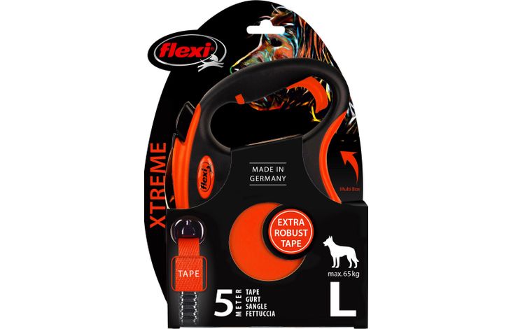 Flexi Flexi Rollijn Xtreme Tape Fluo oranje