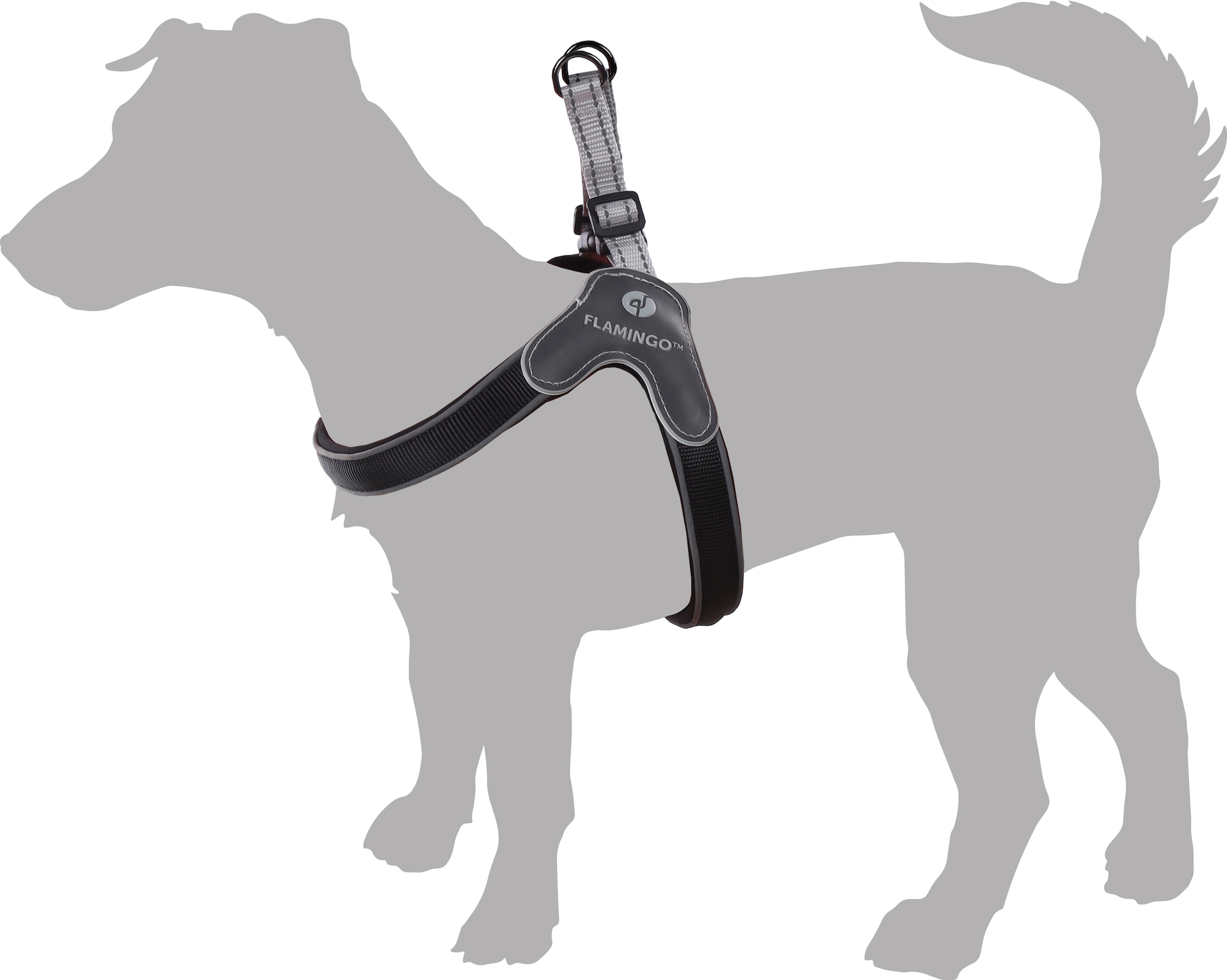 Flamingo Harness Easy Hilka Black