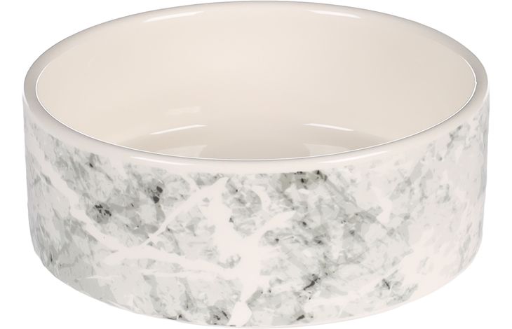 Flamingo Eet- en drinkpot Marmi Rond Lichtgrijs