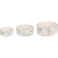 Flamingo Eet- en drinkpot Marmi Rond Lichtgrijs