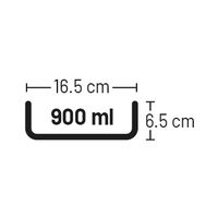 Flamingo Futter- und Trinknapf Marmi Rund Hellgrau