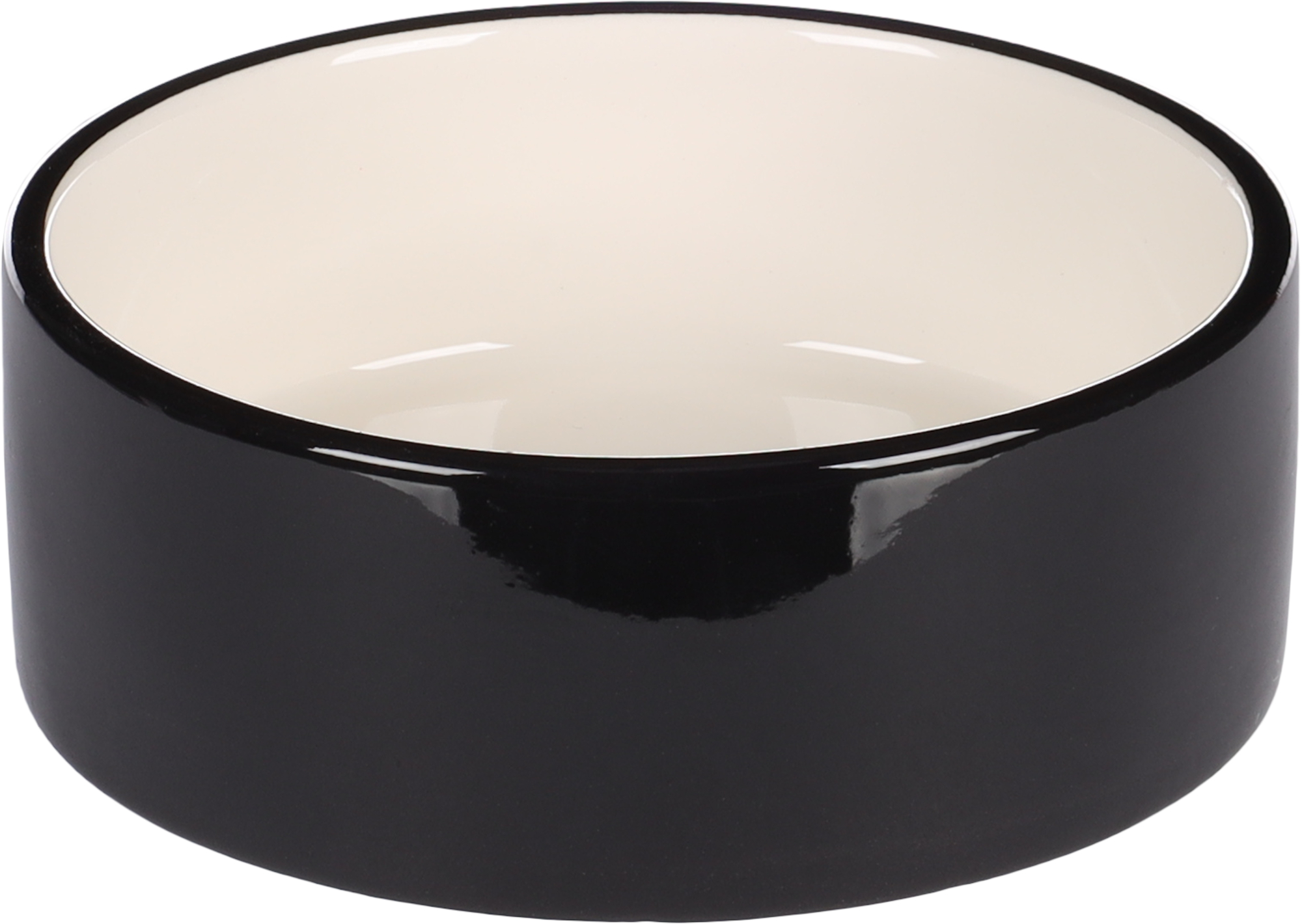 Flamingo Eet- en drinkpot Rocky Rond Zwart & Wit