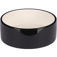 Flamingo Eet- en drinkpot Rocky Rond Zwart & Wit