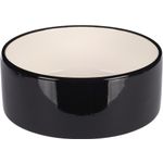 Feeding and drinking bowl Rocky Round Black & White