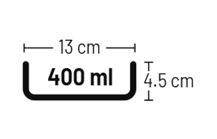 Flamingo Eet- en drinkpot Rocky Rond Zwart & Wit