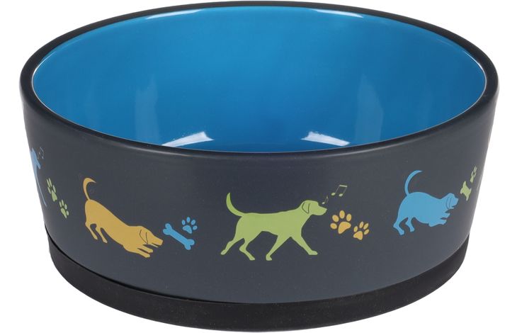 Flamingo Bol para comida y bebida Cori Redondo Gris oscuro & Azul