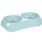 Gamelle pour la nourriture et l'eau Combo Muk Ovale Bleu clair