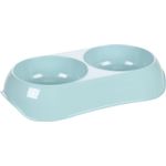 Feeding and drinking bowl Combo Muk Oval Light blue