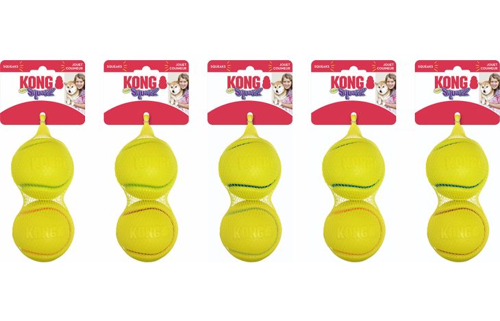 Kong® Kong® Speelgoed Squeezz® Tennis Meerdere kleuren Bal TPR