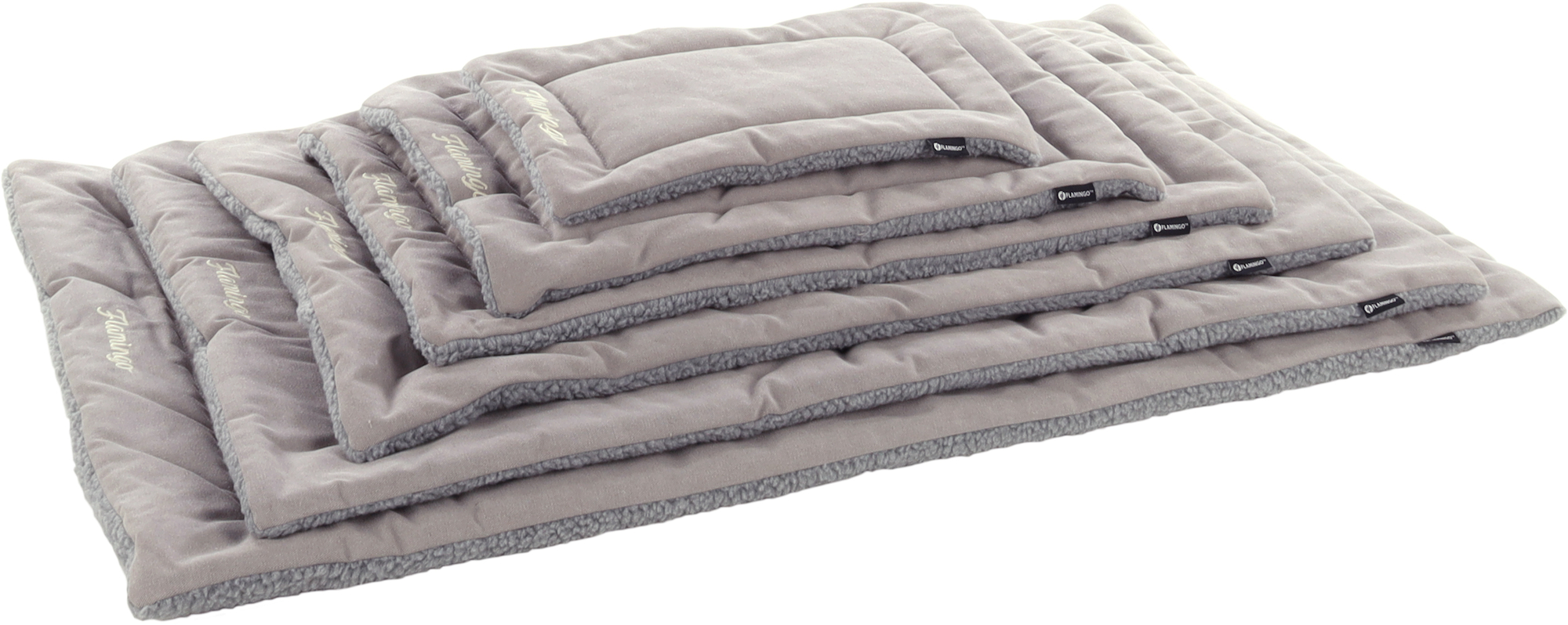 Flamingo Cushion Alisha Rectangle Grey