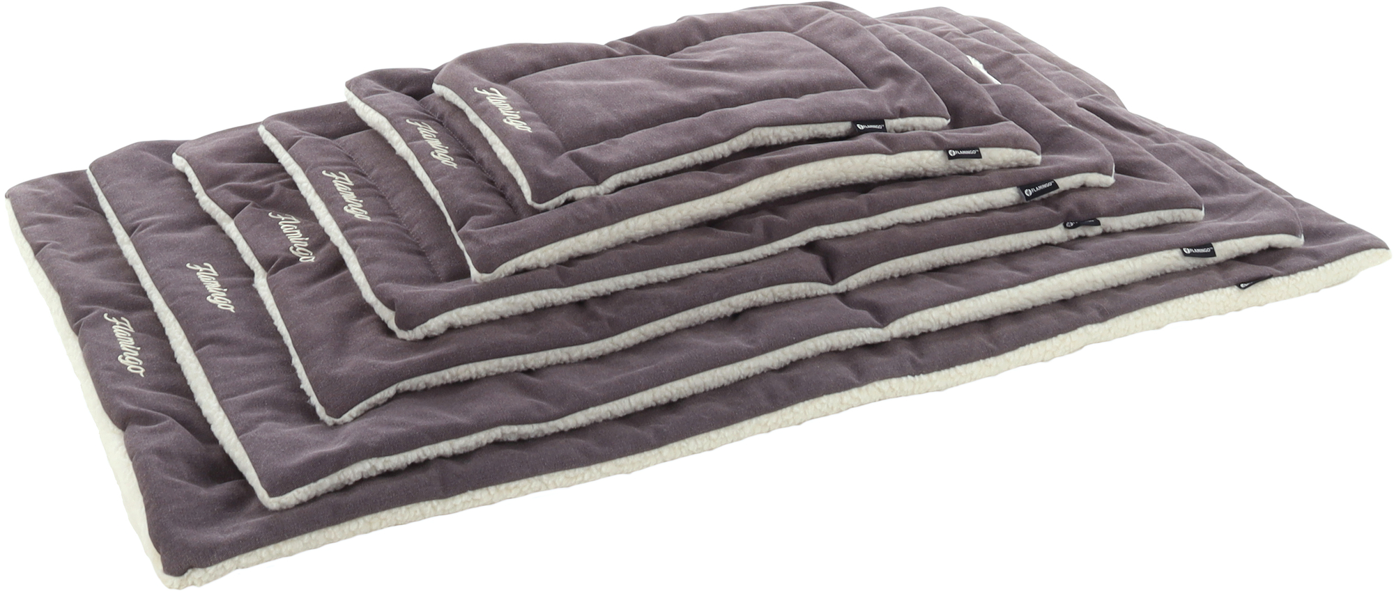 Flamingo Kissen Alisha Rechteck Dunkles Taupe