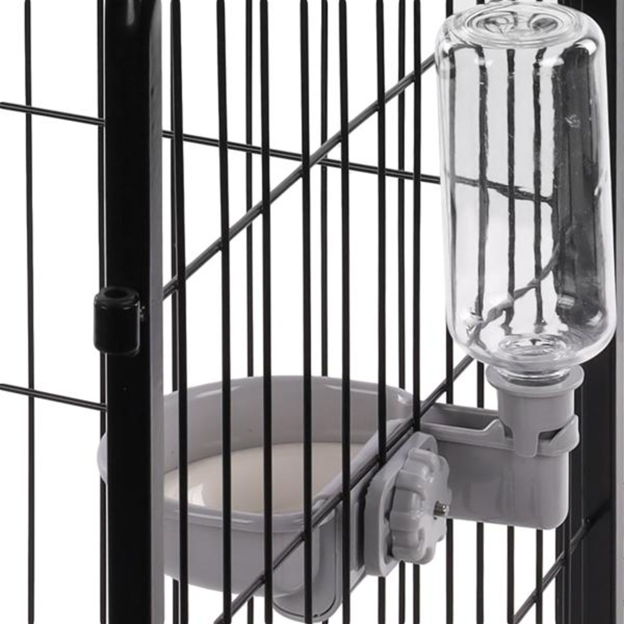 Flamingo Drinkfles Diza Grijs