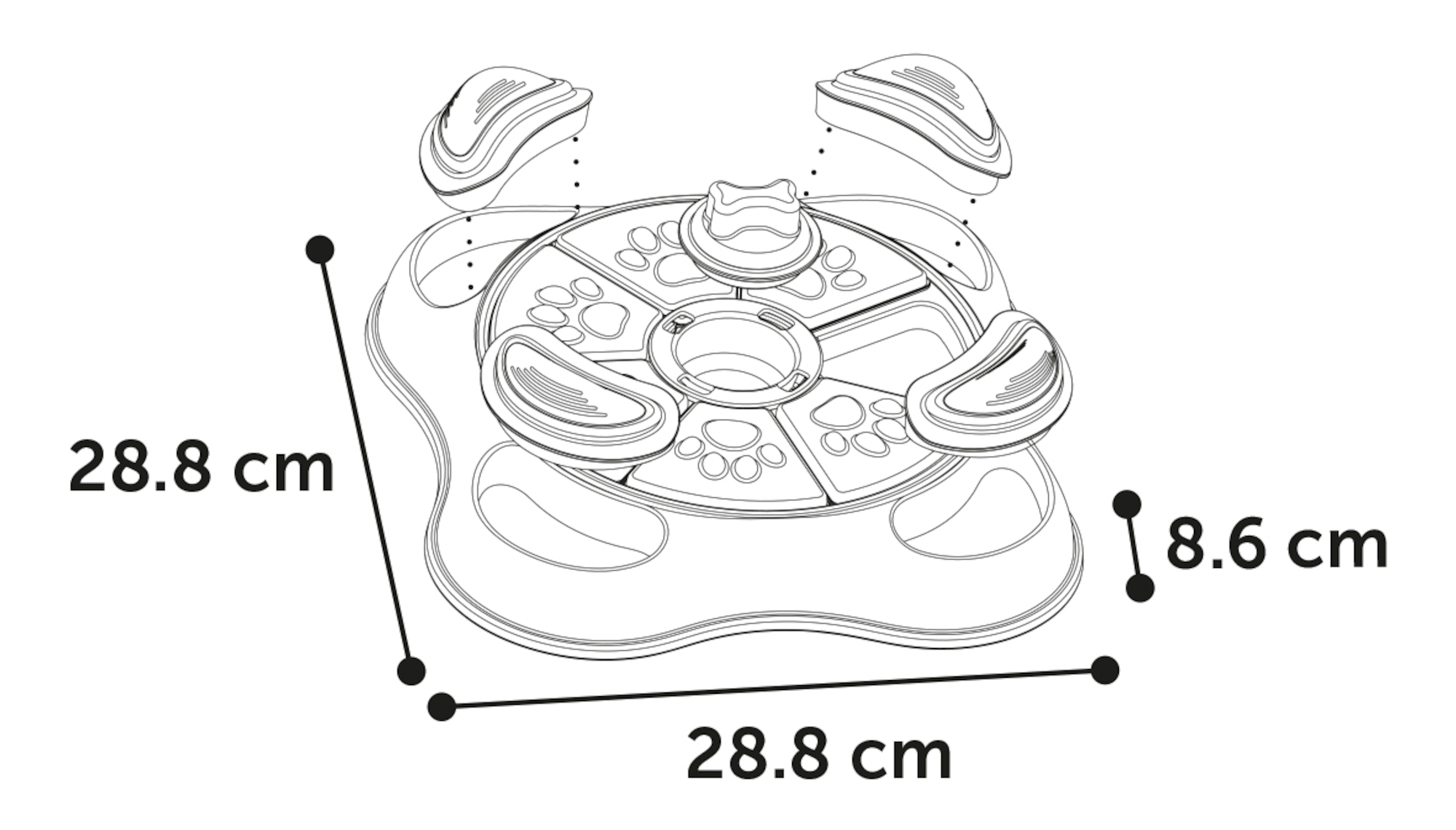 Flamingo Toy Brain train Sherlock Paw Cliff Petrol