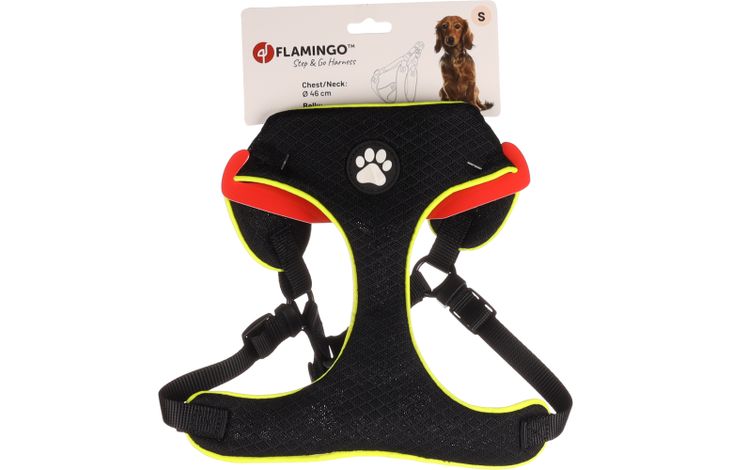 Flamingo Geschirr  Step&Go Tasha Schwarz