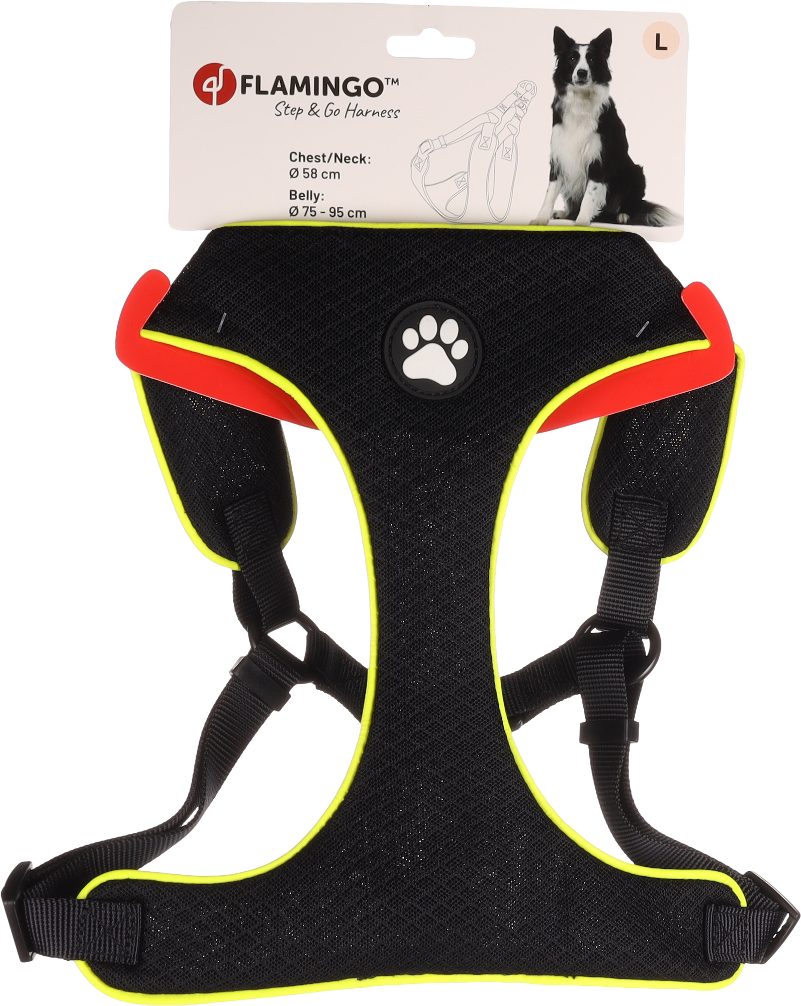 Flamingo Geschirr  Step&Go Tasha Schwarz