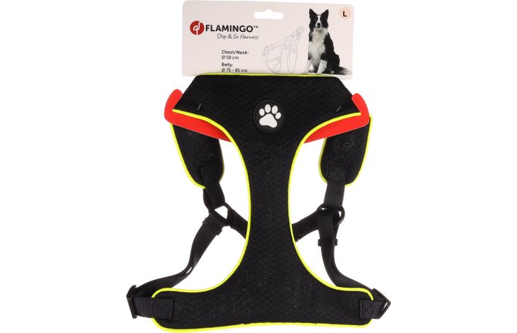 Flamingo Geschirr  Step&Go Tasha Schwarz