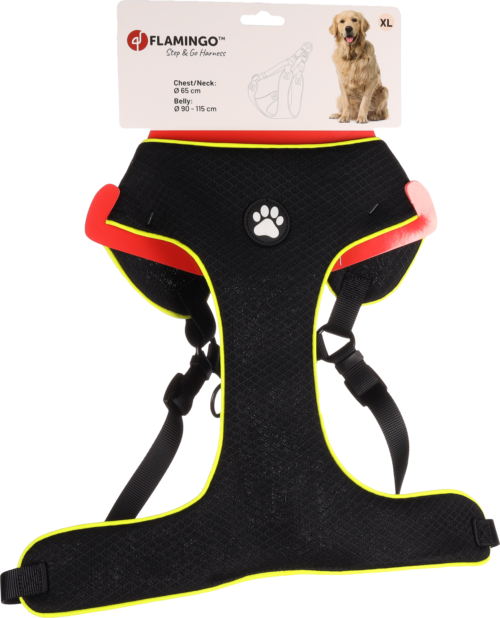 Flamingo Geschirr  Step&Go Tasha Schwarz