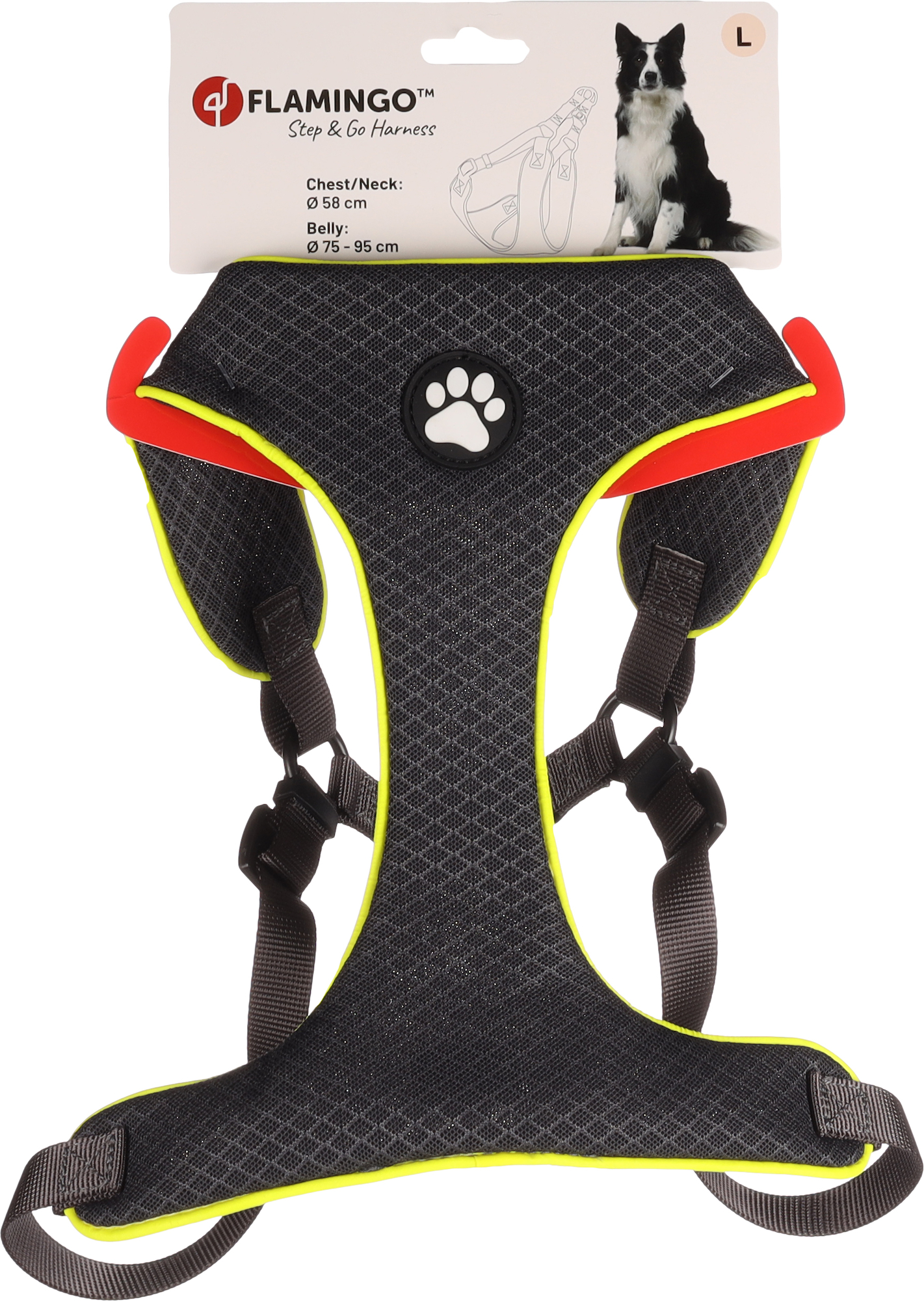 Flamingo Geschirr  Step&Go Tasha Grau