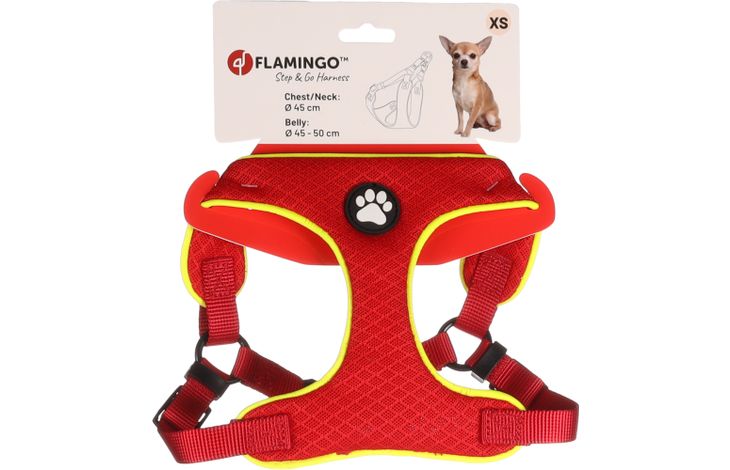 Flamingo Geschirr  Step&Go Tasha Rot